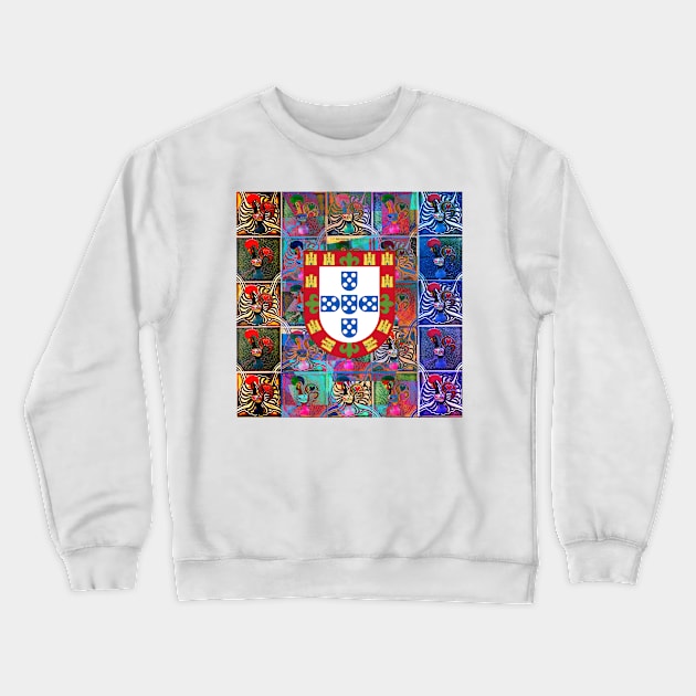 Portuguese folk art Crewneck Sweatshirt by Azorean1963